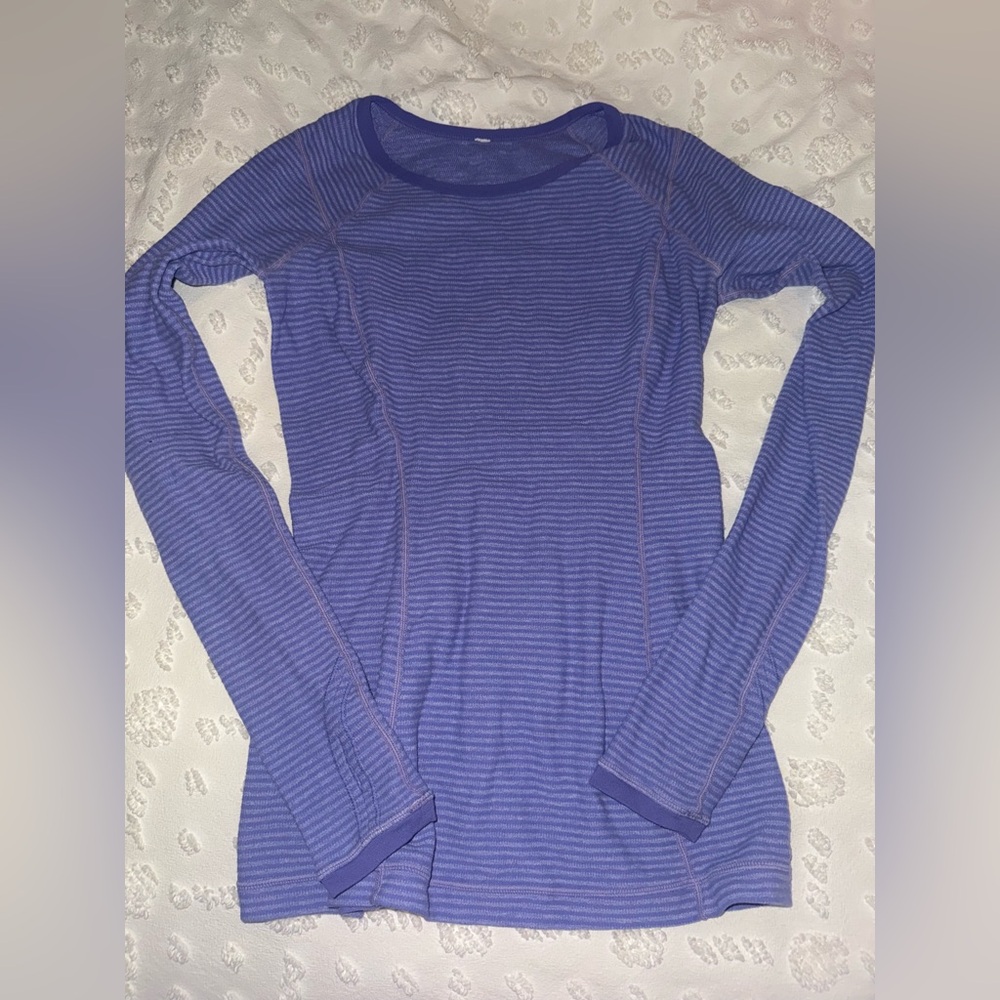vintage LULULEMON Purple Striped Top